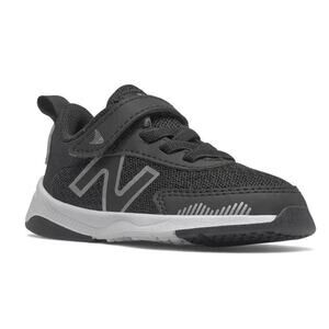 New Balance Kids Size 1 Black Hook and Loop Sneakers Athletic